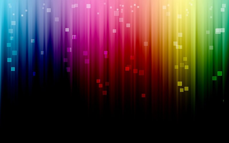 colorful gradient with floating squares
