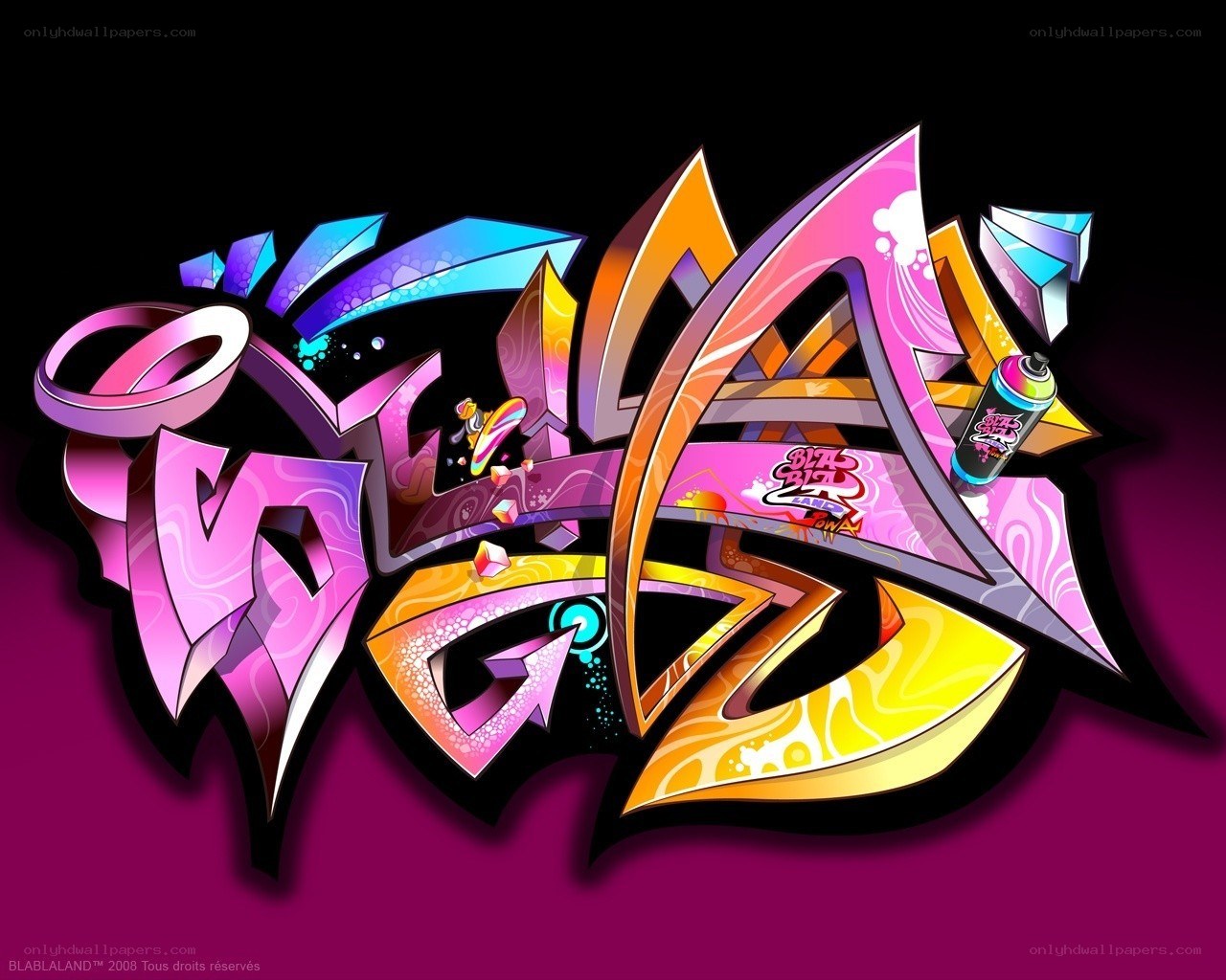 colorful graffiti art