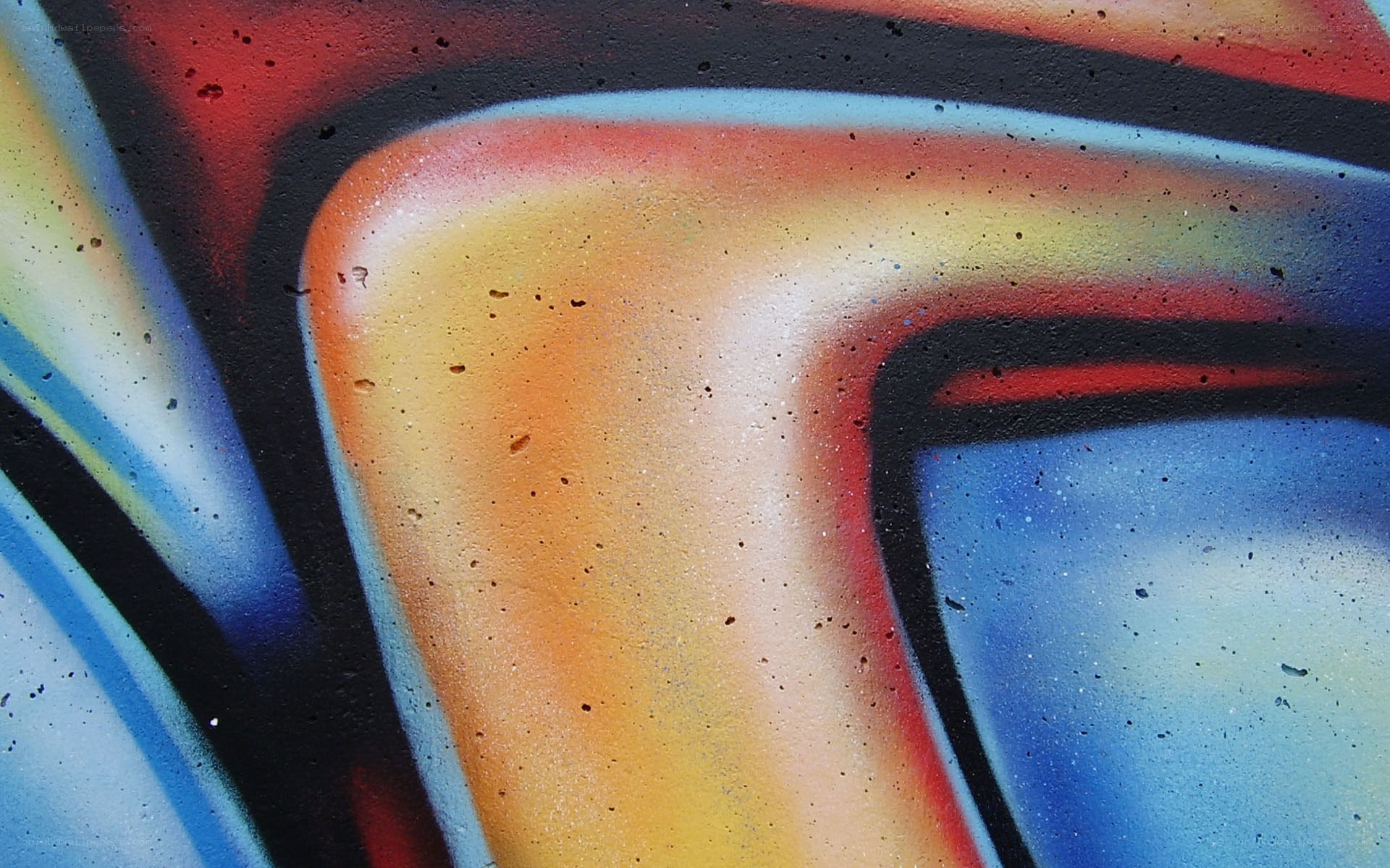 colorful graffiti art close-up