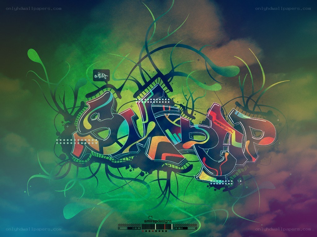 colorful graffiti art design