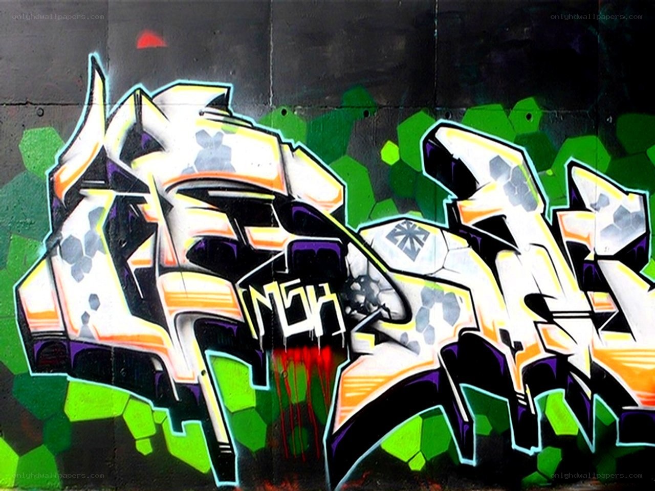 colorful graffiti art on wall