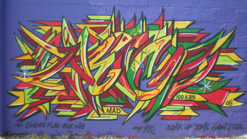 colorful graffiti art on wall