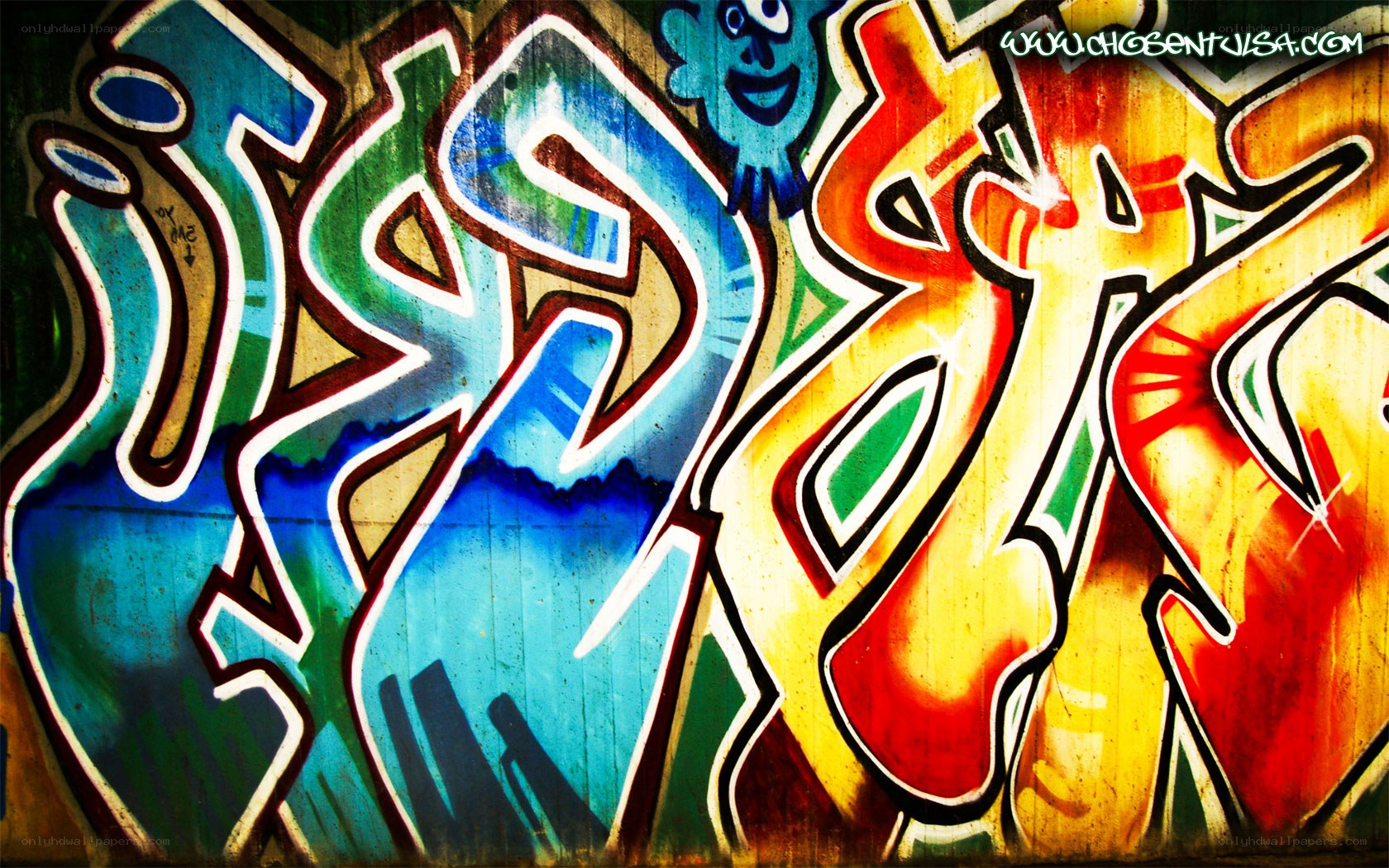 colorful graffiti art on wall