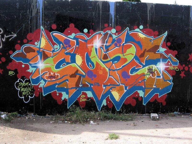 colorful graffiti on a wall