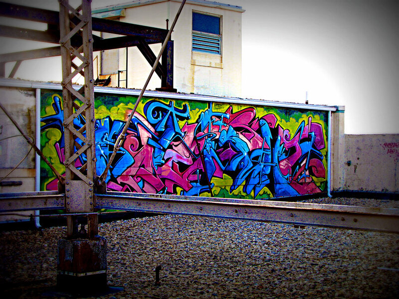 colorful graffiti on a wall