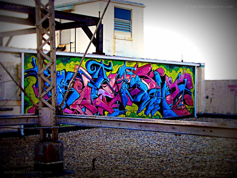 colorful graffiti on a wall