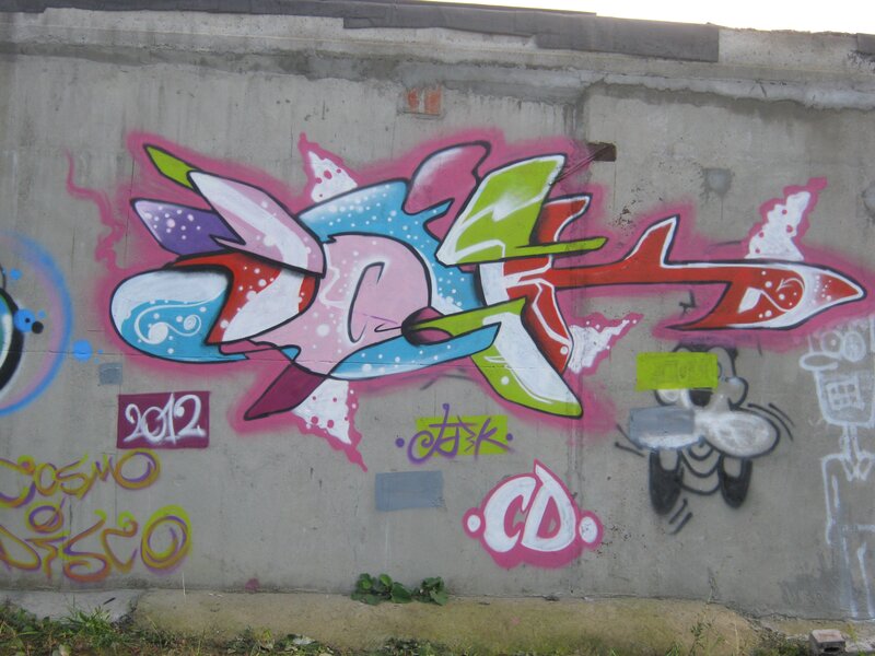 colorful graffiti on concrete wall