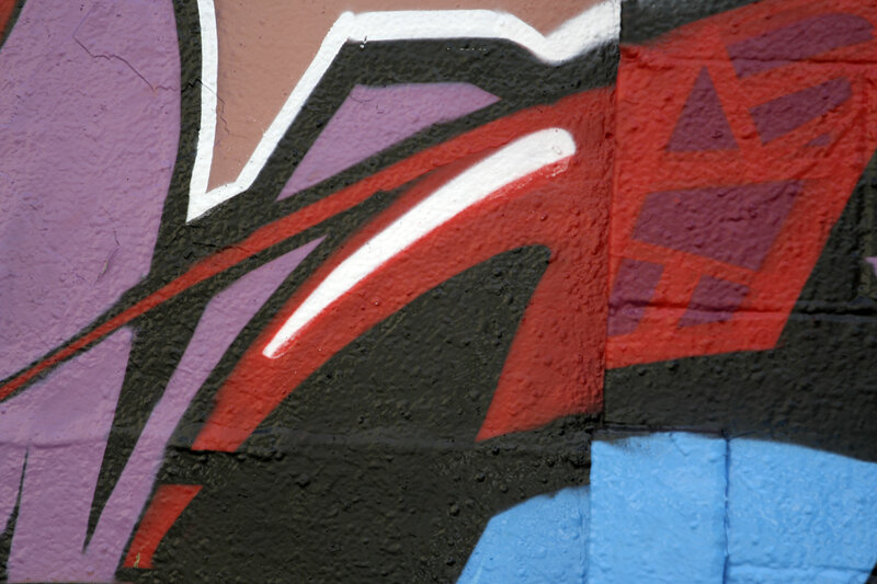 colorful graffiti on wall