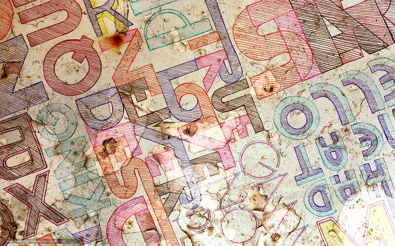Colorful graffiti on weathered wall