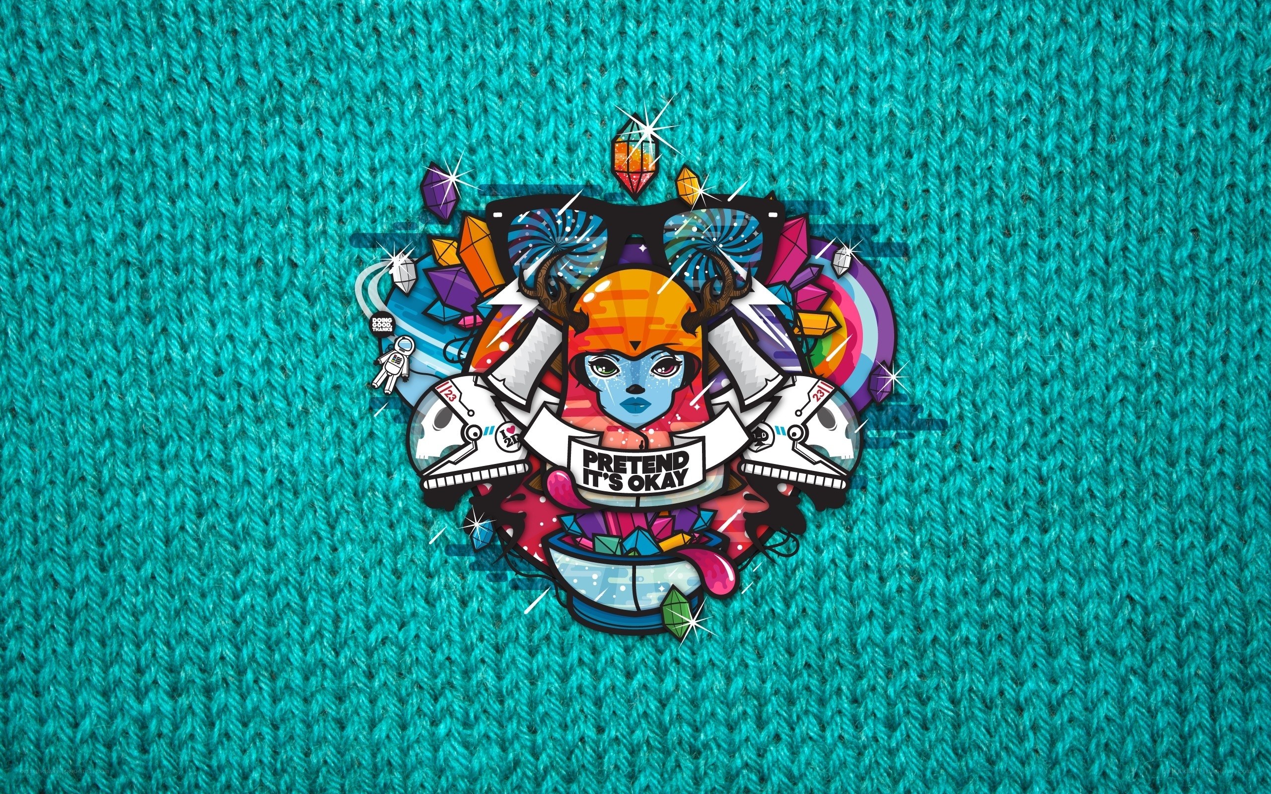 colorful graphic with text