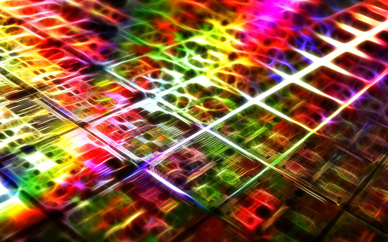 Colorful grid abstract pattern