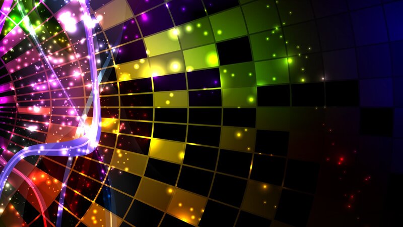 Colorful Grid Background — Green, Vibrant