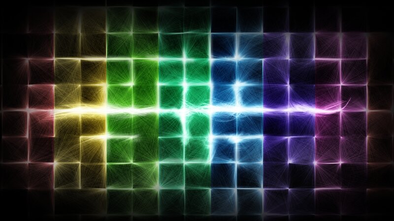 colorful grid light effect