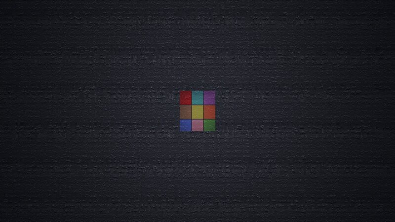 colorful grid on dark background