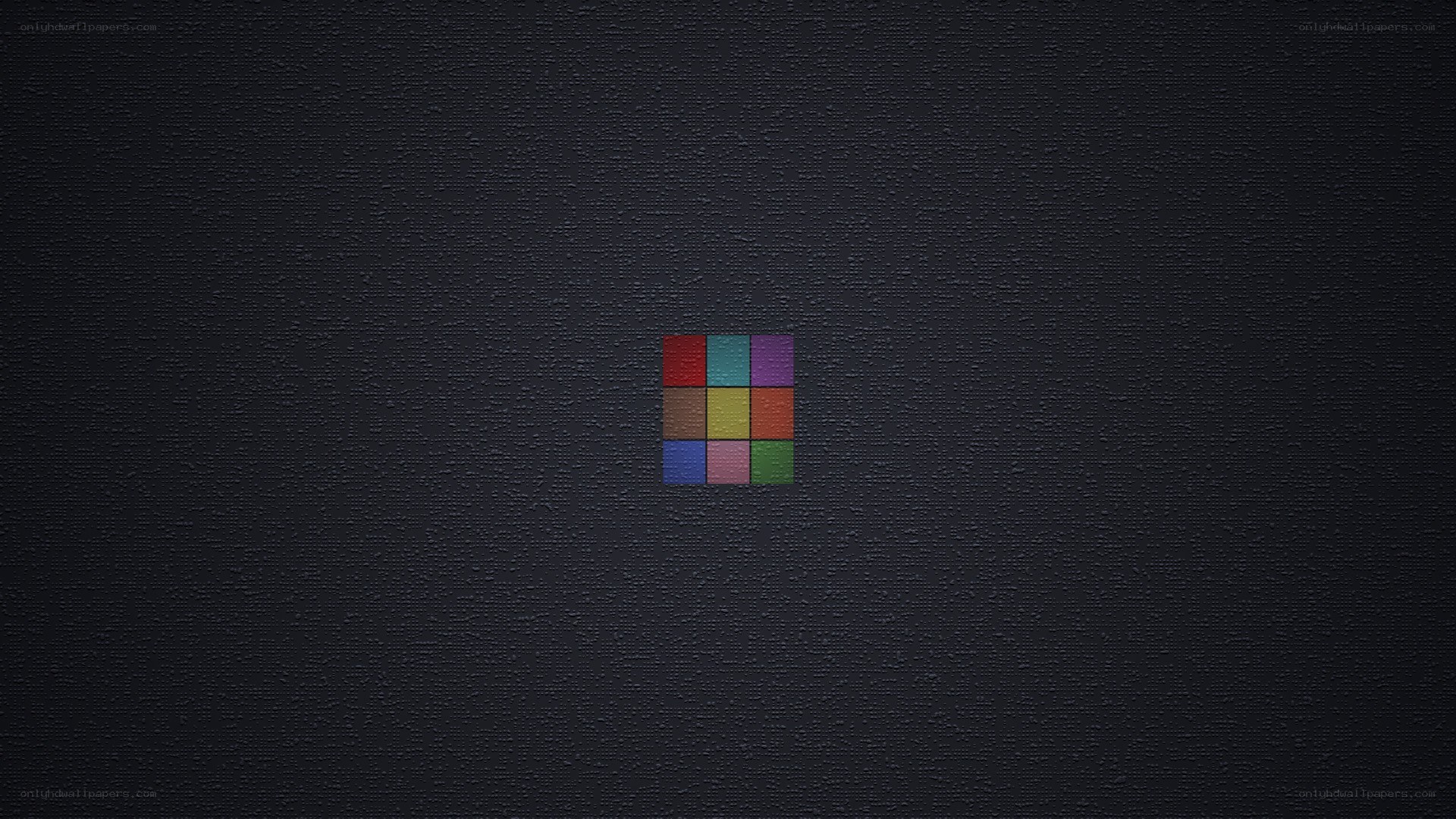 colorful grid on dark background