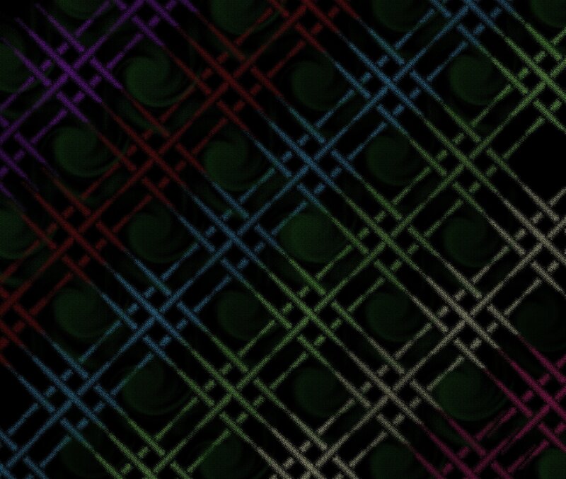 Colorful Grid Pattern — Black, Dark