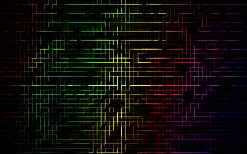 Colorful Grid Pattern — Green, Dynamic