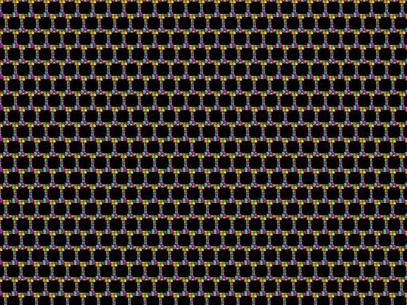 Colorful Grid Pattern — Yellow