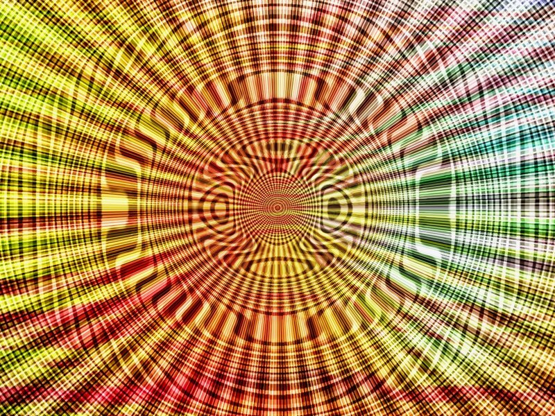 colorful grid tunnel