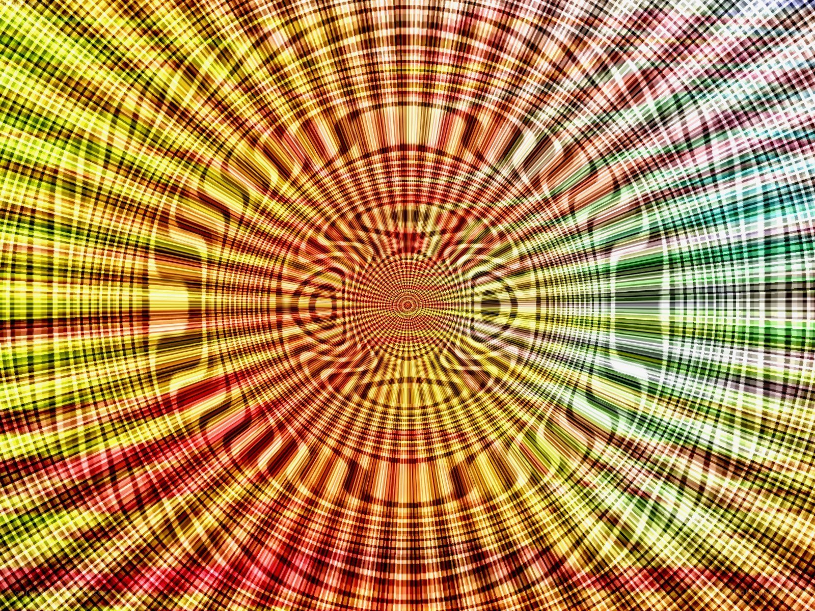 colorful grid tunnel