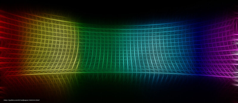 colorful grid wave pattern