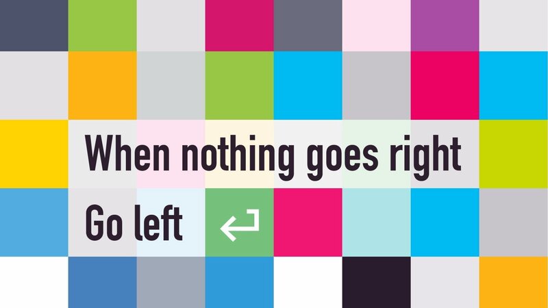 Colorful Grid with Text