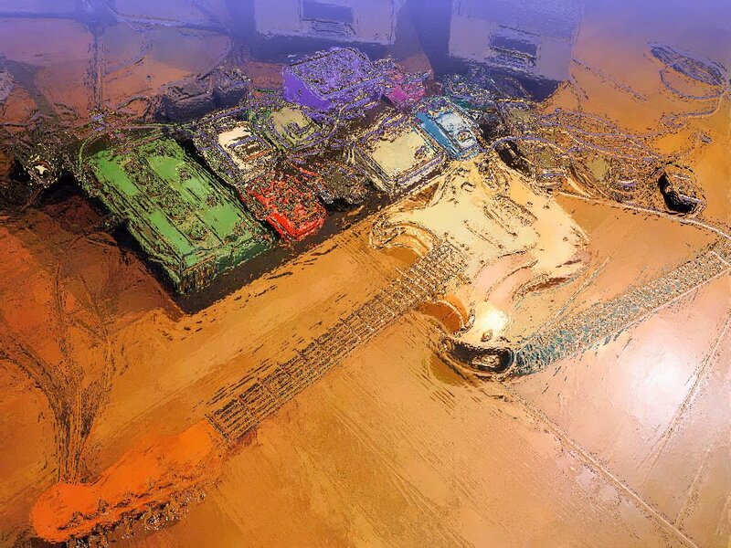 Colorful Guitar Pedals