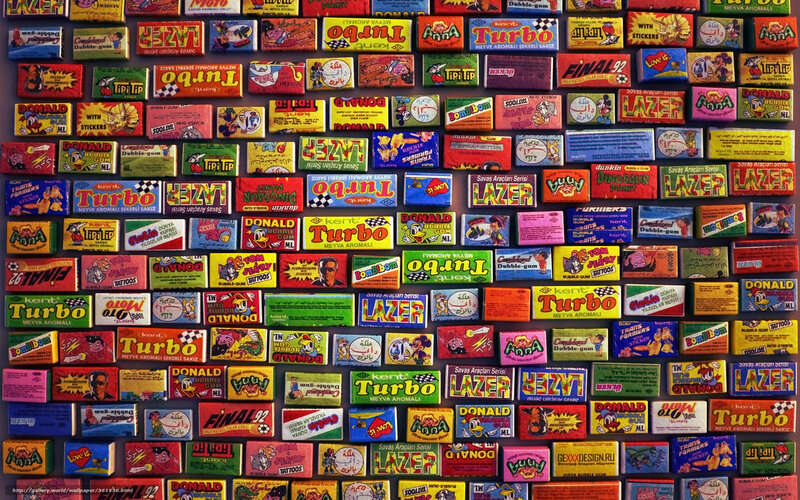 Colorful Gum Wrappers
