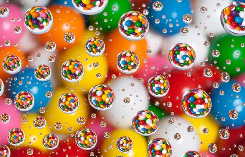 Colorful Gumballs — Red