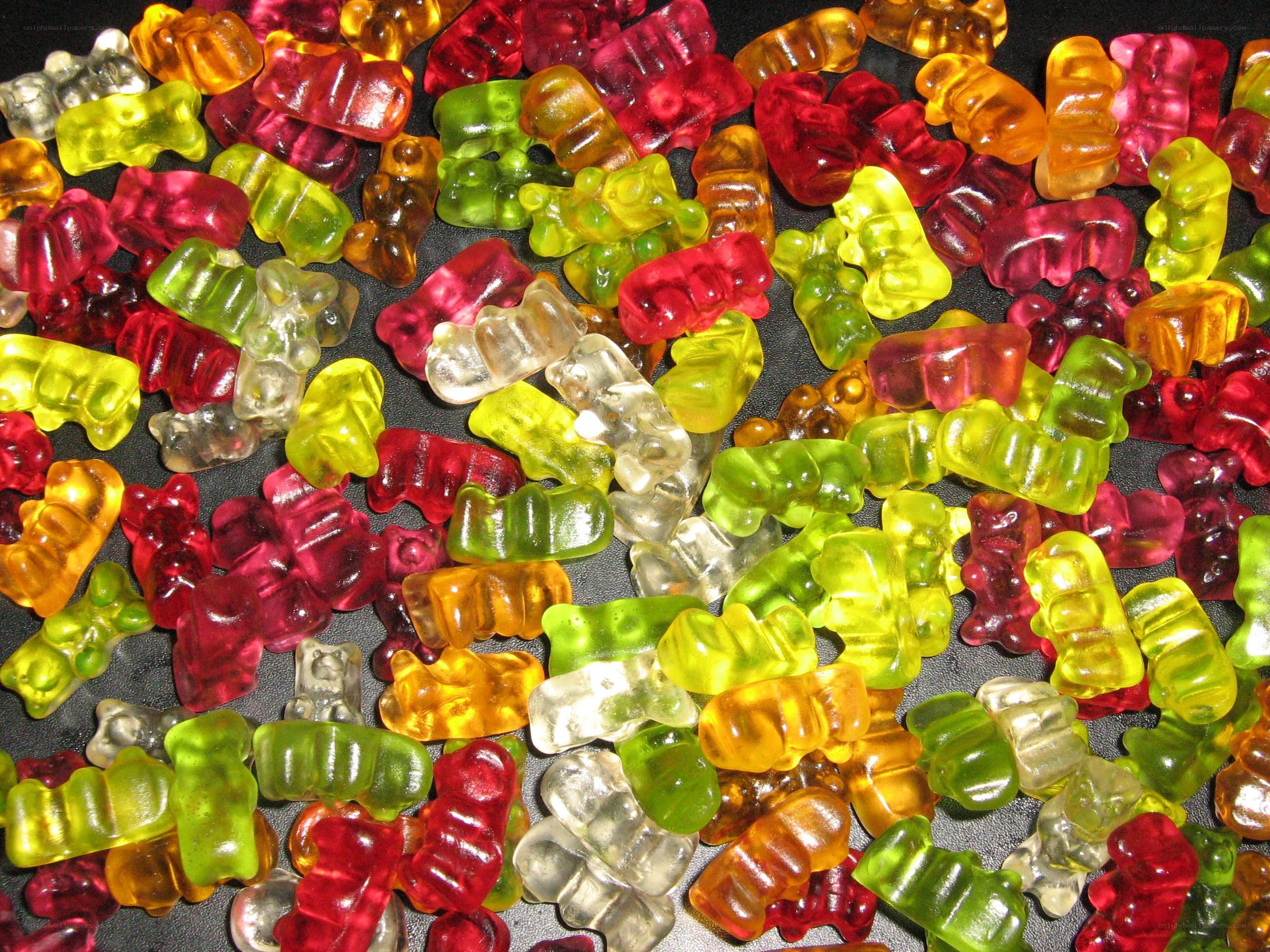Colorful gummy bears