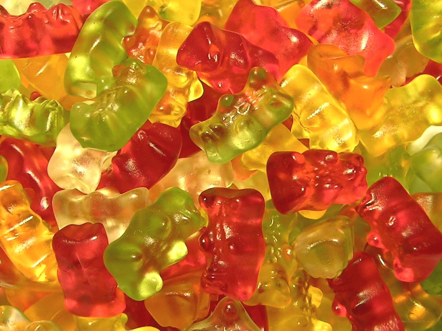 Colorful gummy bears