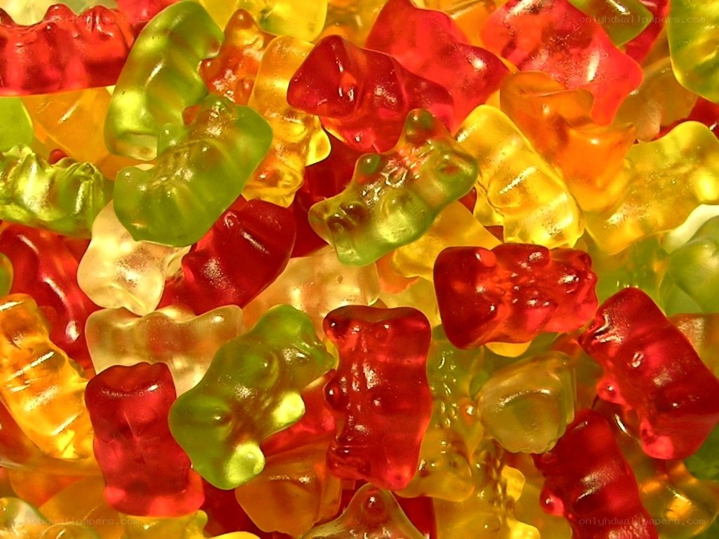 colorful gummy bears