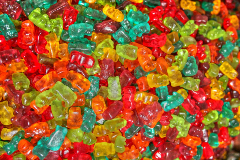 Colorful Gummy Bears — Red, Bright, Photograph, Candy