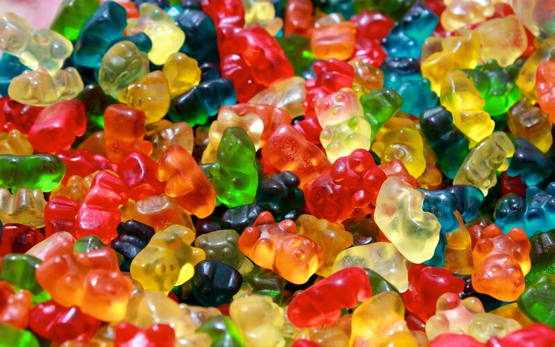 Colorful Gummy Bears — Red