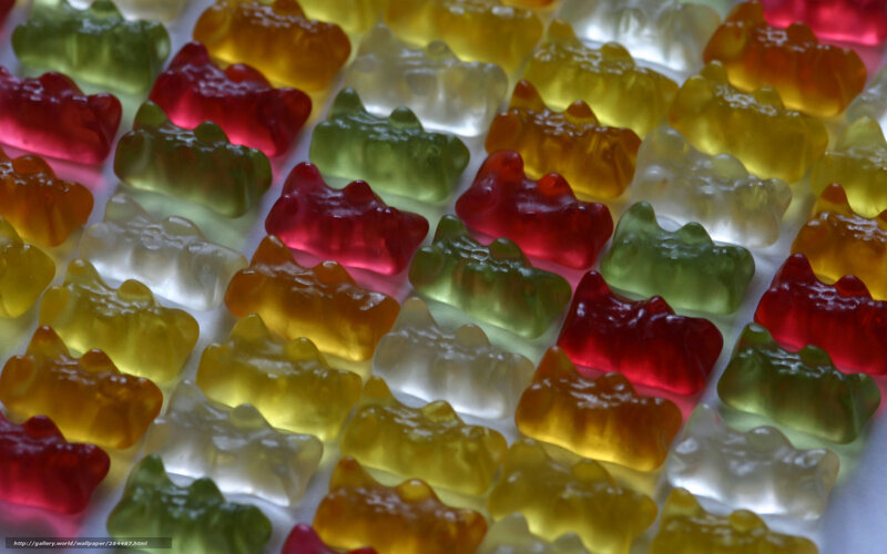 Colorful Gummy Bears — Yellow