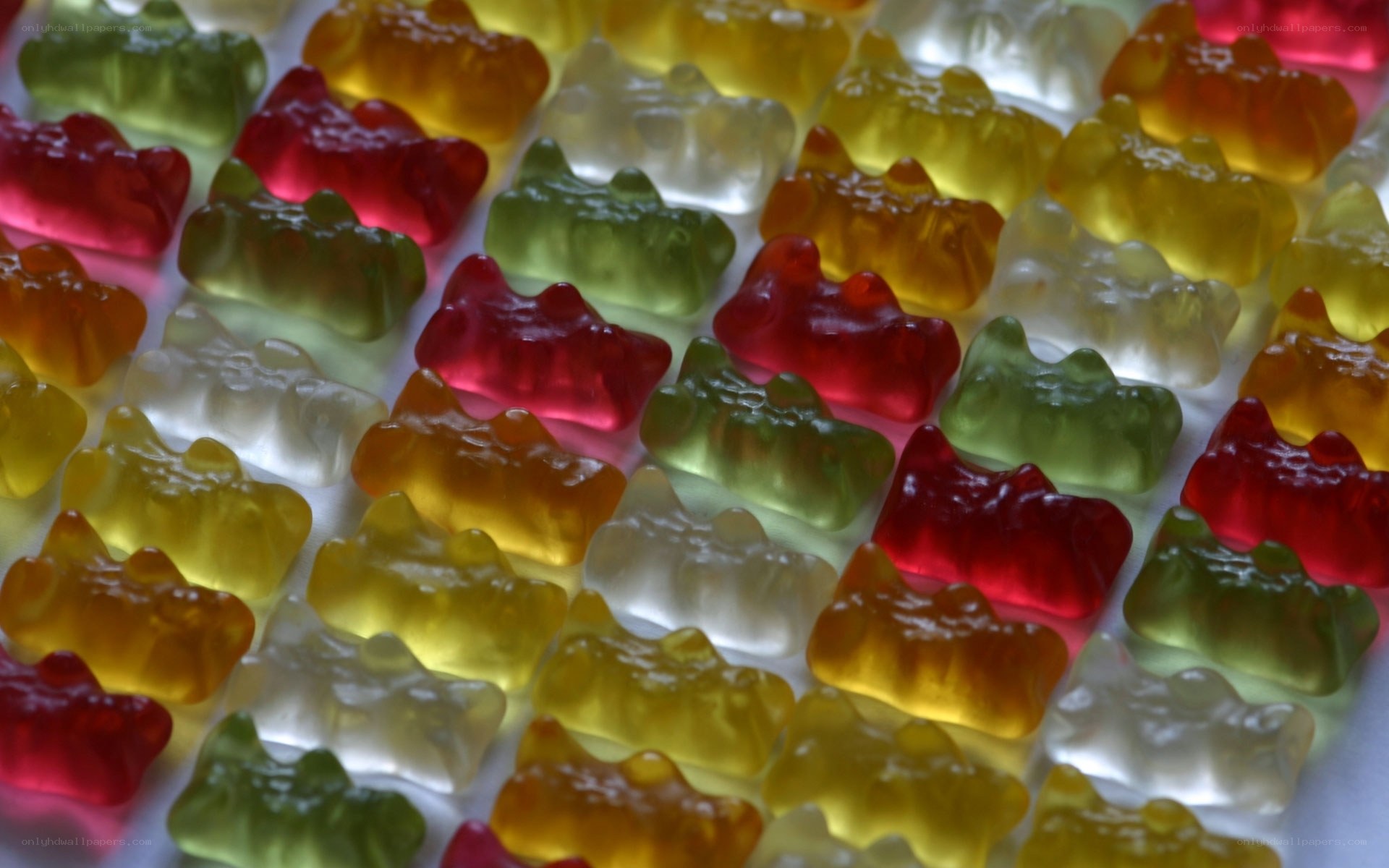 Colorful gummy bears