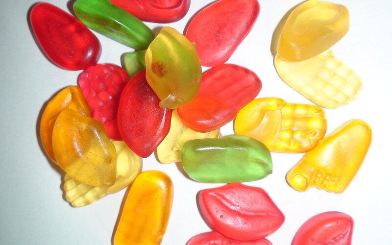 Colorful gummy candies