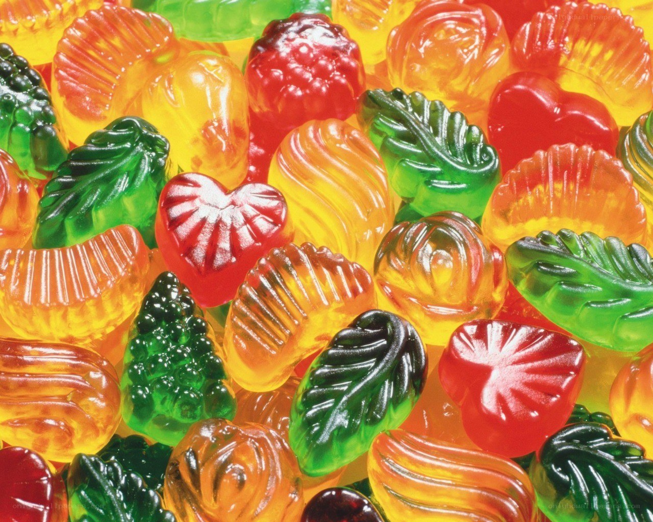 Colorful gummy candies