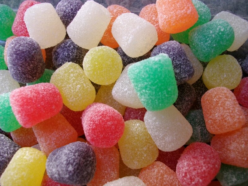 Colorful gummy candies