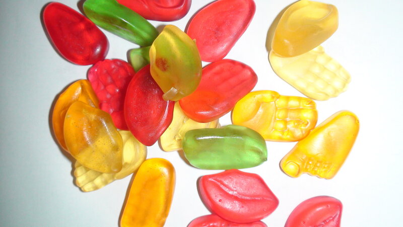 Colorful gummy candies