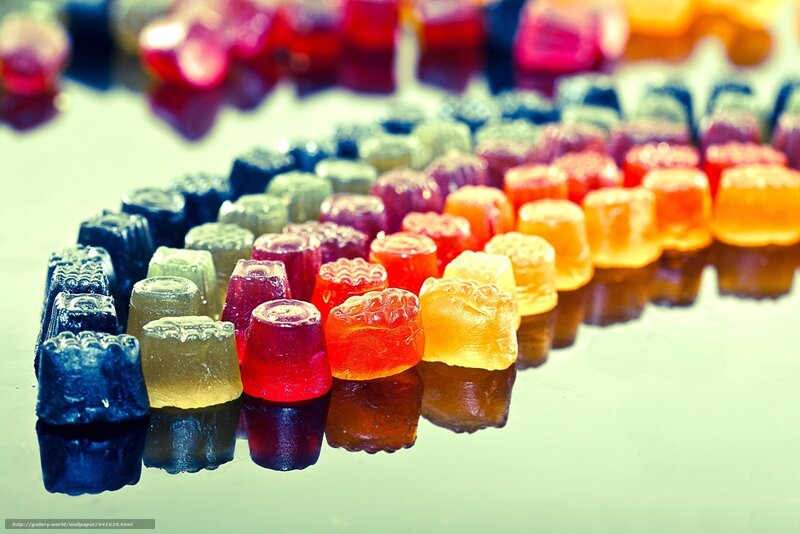 Colorful gummy candies