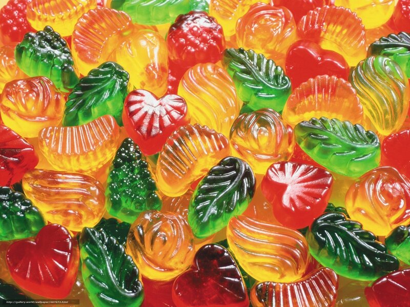 Colorful gummy candies
