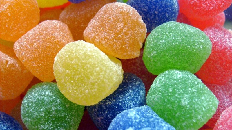 Colorful Gummy Candies — Green