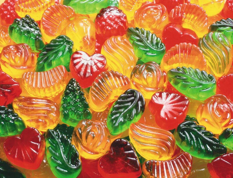 Colorful Gummy Candies — Red, Bright, Photograph, Hearts