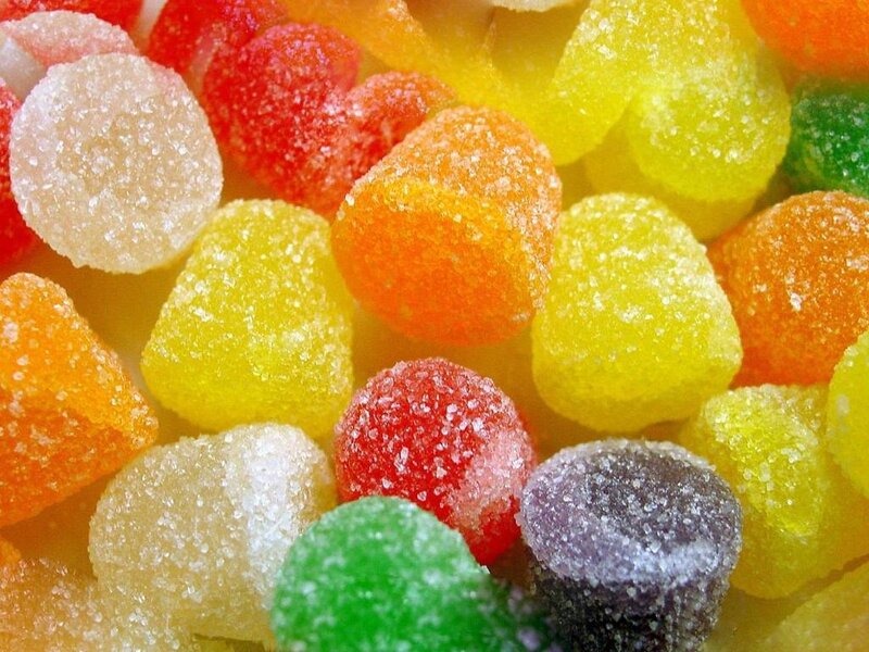 Colorful Gummy Candies — Yellow