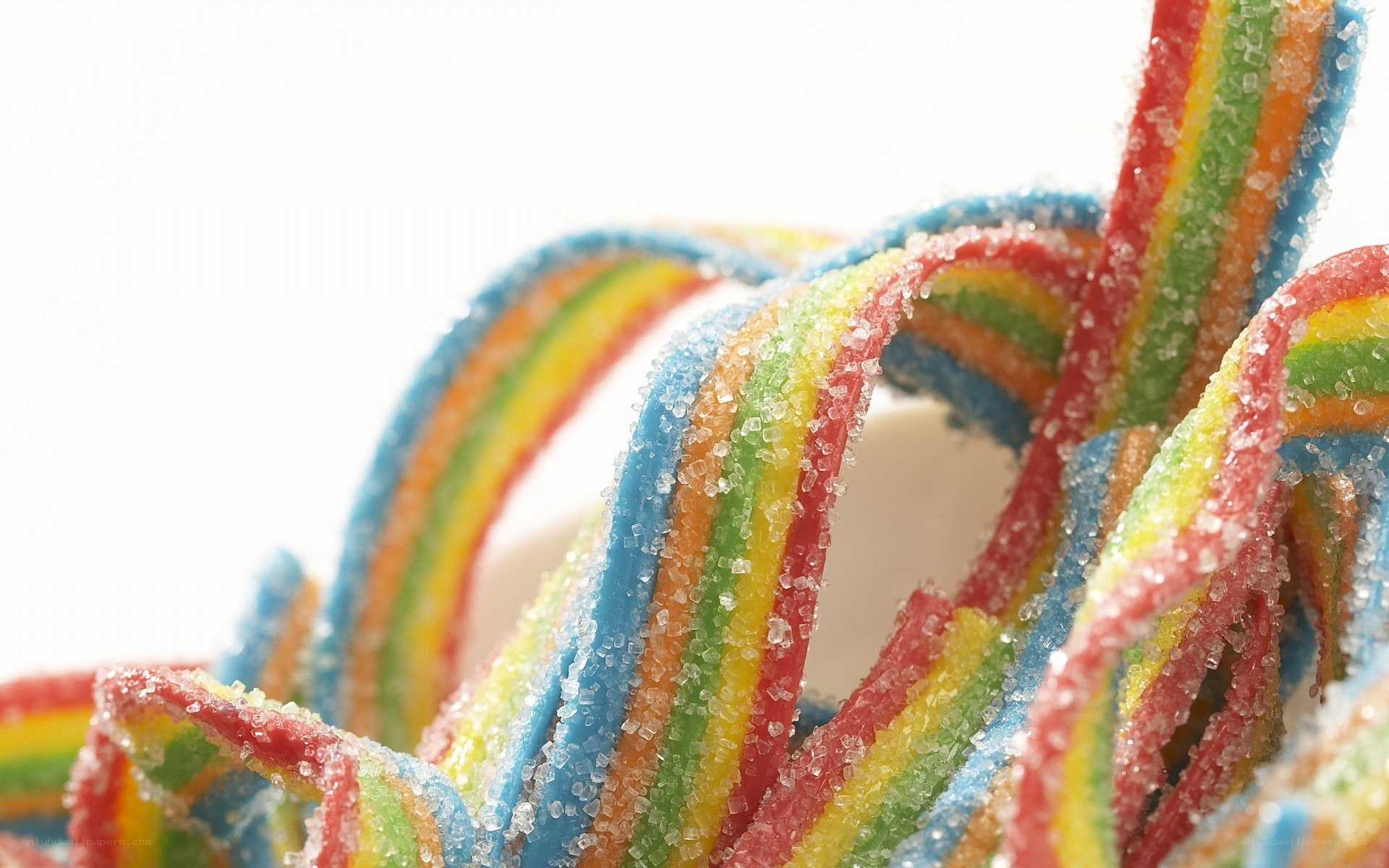 colorful gummy candy strips