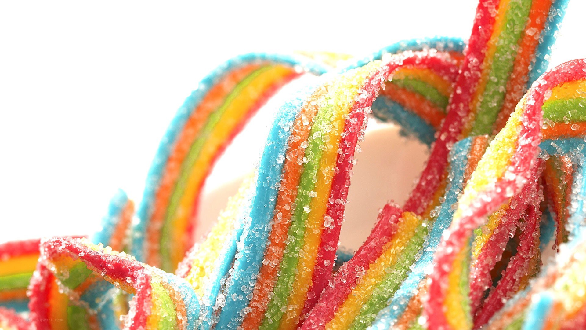 colorful gummy candy strips