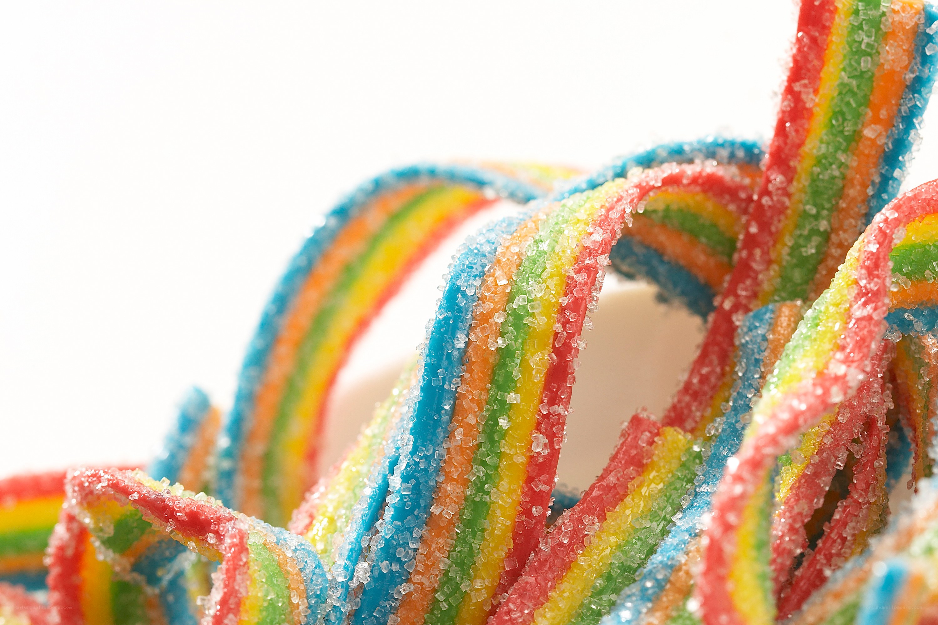 colorful gummy candy strips