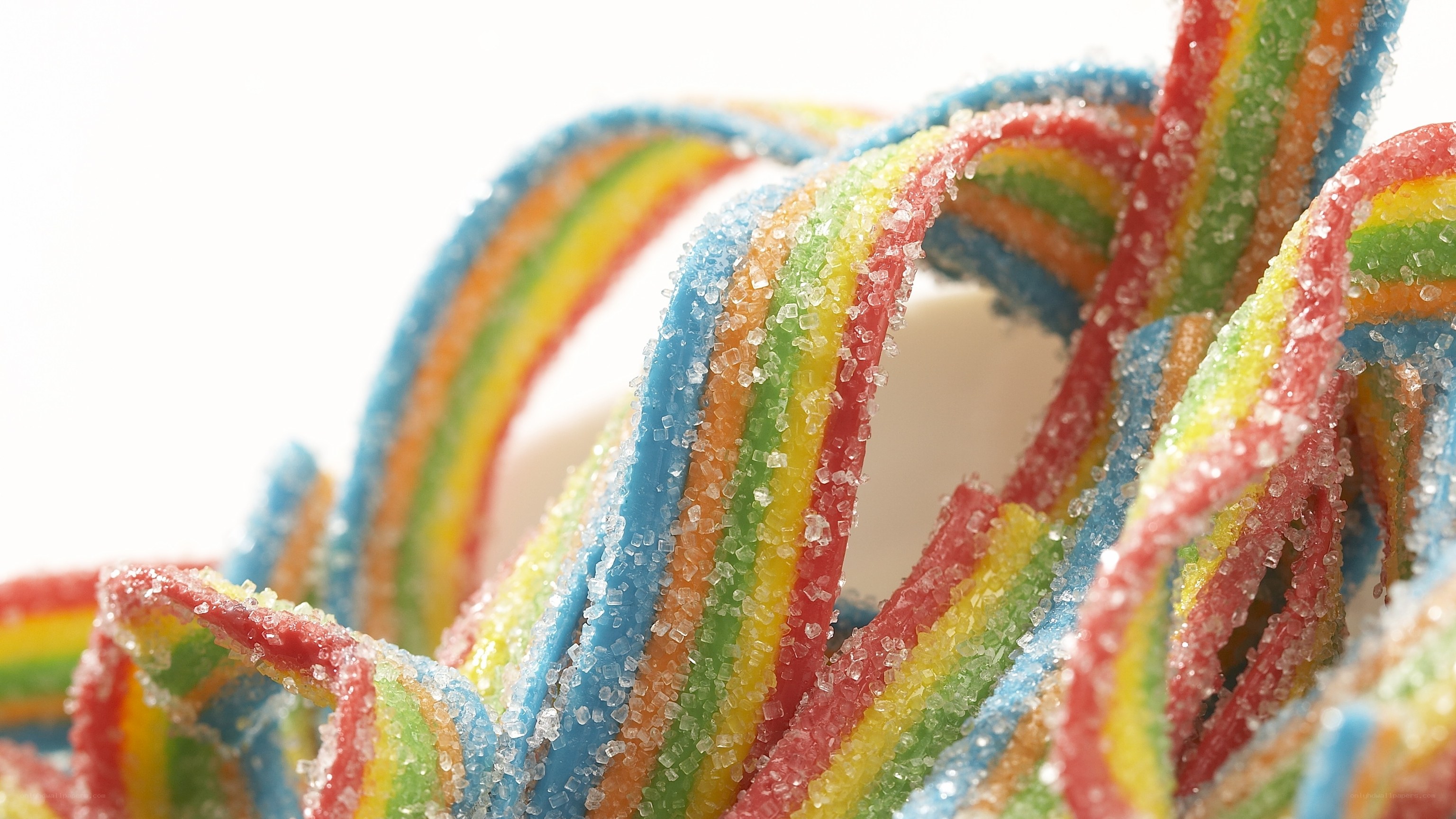 colorful gummy candy strips