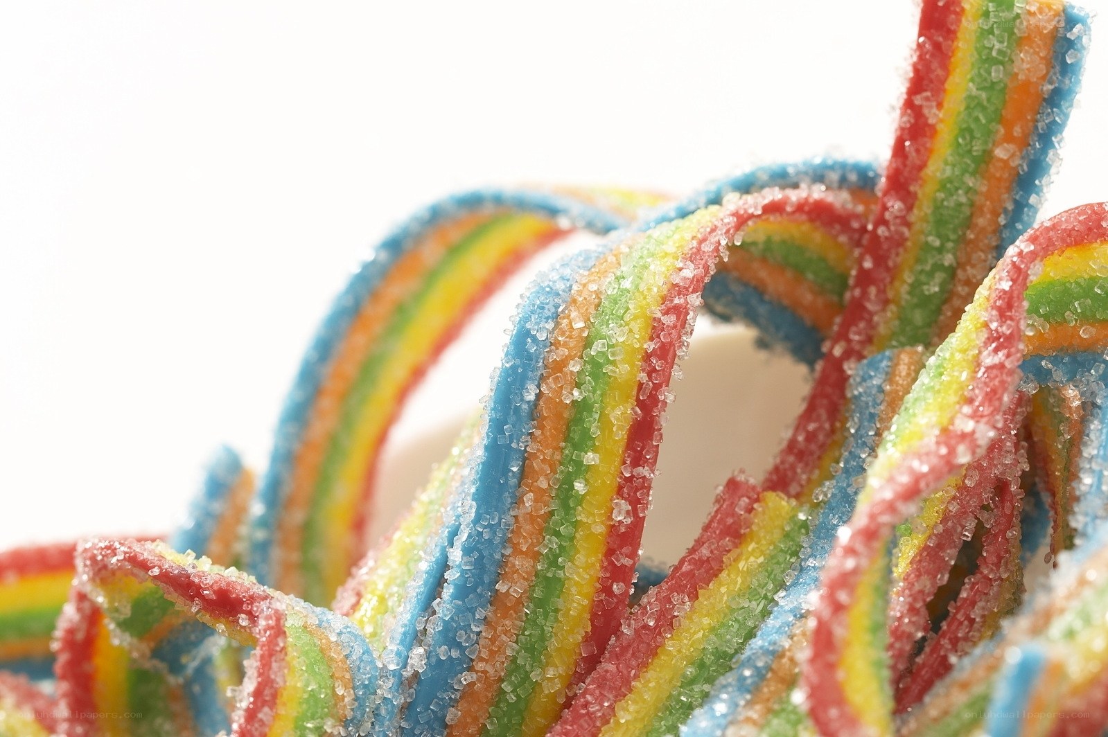 colorful gummy candy strips